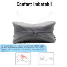 Încarcă imaginea în vizualizatorul Galerie, Perna ortopedica pentru genunchi si picioare 4D din spuma cu memorie, design mulat pentru confort
