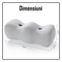 Încarcă imaginea în vizualizatorul Galerie, Perna ortopedica pentru picioare si genunchi, din spuma cu memorie, cu gauri si model material pentru ventilare
