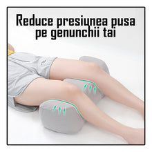 Încarcă imaginea în vizualizatorul Galerie, Perna ortopedica pentru picioare si genunchi, din spuma cu memorie, cu gauri si model material pentru ventilare