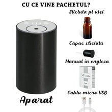 Încarcă imaginea în vizualizatorul Galerie, continut difuzor aromaterapie negru